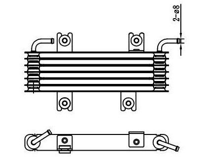 51.055 OIL COOLER AUTO COOLING PARTS for 2011 Nissan Juke Reference NO. 21606-1KX05
