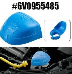 6V0955485 Plastic Blue Car Windshield Wiper Washer Fluid Reservoir Tank Cover for Audi VW SKODA