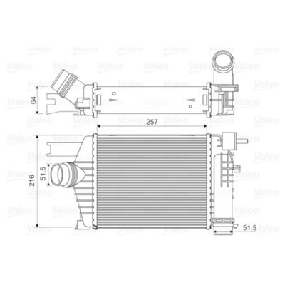 14461-1381R Intercooler Assy For Renault Captur Clio IVV Duster 1.5 DCI 2013